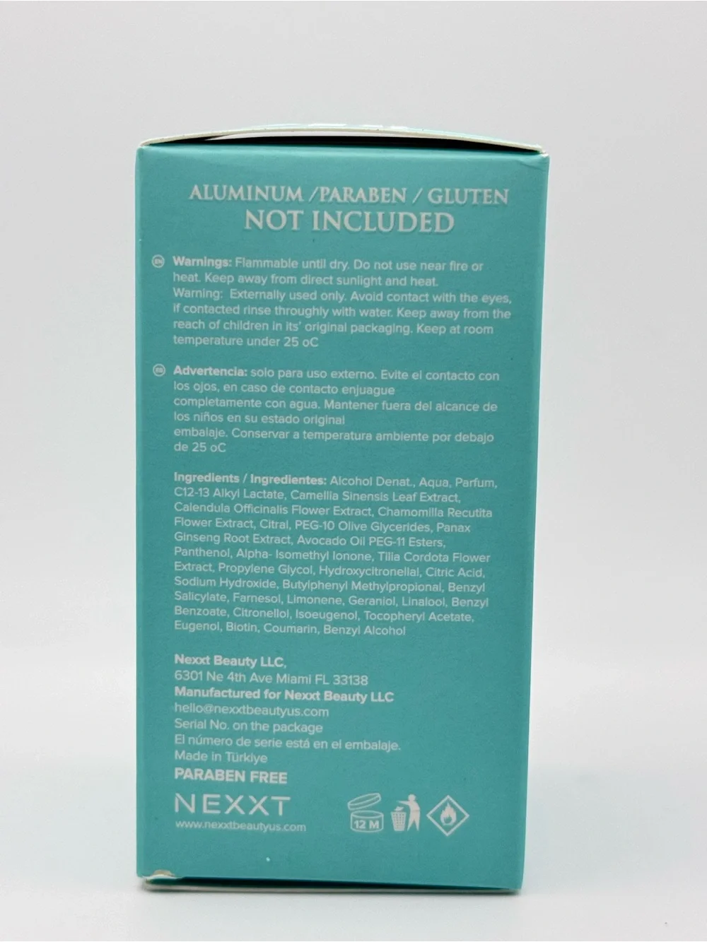 NexxT Aluminum Free Deo Roll-On for Women 50mL | Paraben Free | New in Box
